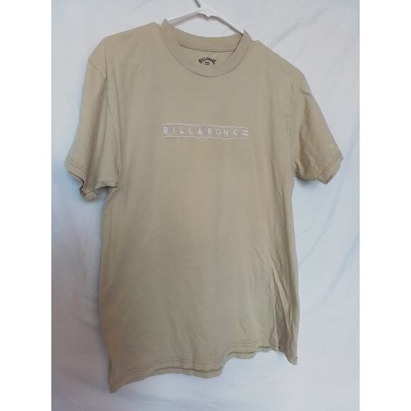Billabong Men’s Logo Graphic T-Shirt Beige M - Picture 1 of 3